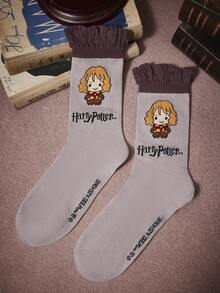 HARRY POTTER X SHEIN 女士船袜 - 彩色 - 查看 2