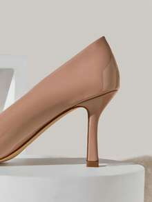 SHUZIA Women Classic Elegant Pointy Toe Stiletto Pumps - Apricot - View 7