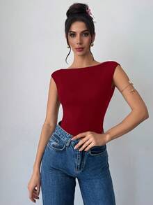 Firerie Bộ 2 áo liền thân nữ màu trơn, hở lưng, gợi cảm, đa năng, thích hợp cho kỳ nghỉ và tiệc tùng. - Nhiều màu - Xem 9