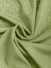 Sweetra 女士短款针织连衣裙，饰有金属丝线、蝴蝶金属扣，性感抹胸收腰修身款式，适合春、夏、秋、冬四季穿着。 - 薄荷綠 - 查看 4