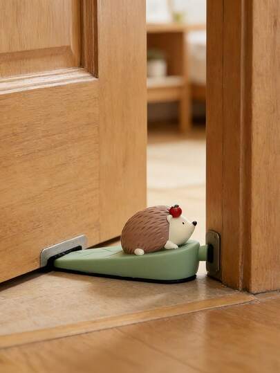 1PC Fits Most Doors Durable Plastic Outdoor Door Protection Decorative Functional Cute Rabbit Hedgehog Animal Design Door Stopper For Outdoor Use All Weather Home Decor Gift Idea