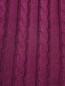 Claim Dot Áo vest dệt kim không tay tối giản màu trơn dành cho nam, mặc thường ngày - Màu Hồng Tươi - Xem 5