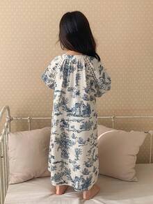 DAZY Young Girls Printed Nightgown/Sleepwear