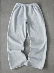 PAVTROS 男士街头风流行INS同款3D立体泡沫休闲运动裤，男友/老公礼物，周年纪念礼物，时尚宽松版型 - 淺灰色 - 查看 3