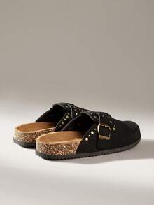 Solecia 女士休闲百搭通勤平底鞋 - 黑色 - 查看 4