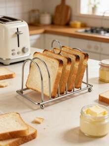 Cirelle Multi-Functional Storage Rack - Bread & Toast Slice Display Stand, Kitchen Tool Organizer