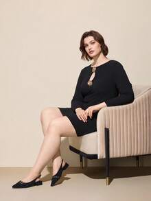 CUCCOO CURVES Zapatos planos versátiles y de ajuste ancho para mujer - Negro - Ver 6