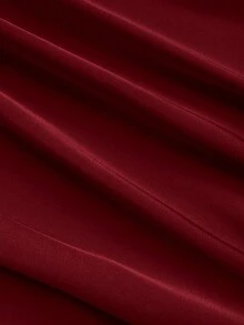 Maweii Blouse élégante à manches évasées et ourlet asymétrique, convient pour le travail