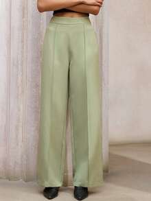 Aveloria Modichic Calça Elegante e Confortável para Uso Diário com Design de Compressão na Cintura, Ajuste Slim para Mulheres - Verde Menta - Visão 4