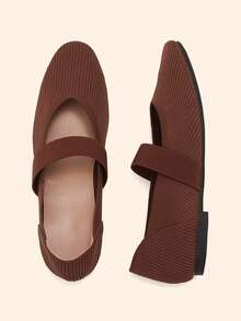 CUCCOO BASICS 女士休闲舒适一脚蹬乐福鞋，适合日常通勤和各种场合穿着 - 棕色 - 查看 9
