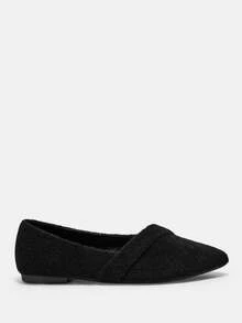 CUCCOO CURVES Women's Fashion Versatile Commuter Wide Fit Flats - Black - View 7