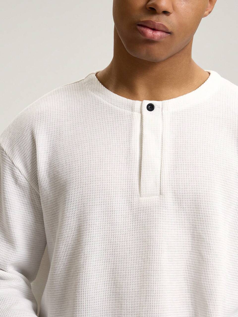 Oversized Long Sleeve Sheer Style Knit Top Button Up Placket Detail Jumper SPRING SUMMER Essentials
