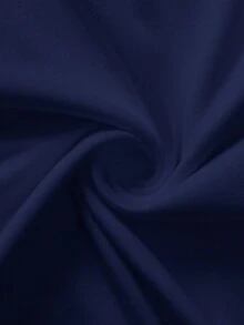 SHEIN EZwear 2 Stücke Damen Lässig T-Shirt Set mit quadratischem Ausschnitt und Slim Fit Langarm - Verschiedenfarbig - Übersicht 6