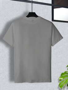 Manfinity Homme 男士时尚印花宽松短袖T恤 | 优雅设计 | 夏季必备 | 易于搭配，展现您的风格 - 彩色 - 查看 2