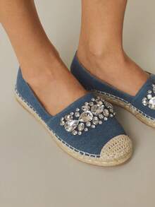 Styleloop 女士平底鞋，波西米亚风格西部音乐节派对服装 - 藍色 - 查看 4