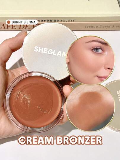 Silk Haze Cream Bronzer-Gebrannte Siena Konturcreme, Nicht Fettend, Langanhaltend, NatüRlicher Bronzer, Konturierung, Schwerelose Kontur Marke SchöNheit Make-Up Kosmetik FüR Damen MäDchen Perfekt FüR Winter Ideal FüR Y2K Schick Elegant Mode Geeignet FüR Geburtstag Weihnachten Geschenk Party Fertig Beste Farbe