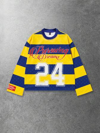 Street Life T-shirt à manches longues de mode de rue, hauts assortis pour couple