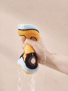 MINKOJA 1PC Cute Cartoon Embroidered Little Car Bathroom Hand Towel, Autumn-Winter New Arrival Thick And Absorbent Kitchen And Bathroom Towel