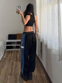 StreetHx 女士抽绳腰带口袋时尚街头休闲牛仔裤 - 彩色 - 查看 2