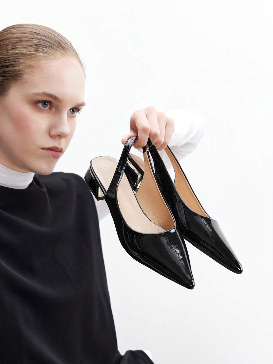 CUCCOO BIZCHIC Women's Pointed Toe Versatile High Heel Pumps For Daily Commute - Black - View 1