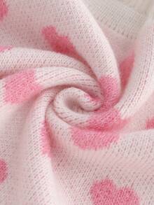 Resyla Esta elegante y dulce minifalda de punto con estampado de corazones es perfecta para el Día de San Valentín. El diseño de bloques de color de cintura baja cuenta con una cinturilla acanalada ancha y adornos de jacquard con corazones. Un estilo de falda lápiz romántico para el Día de San Valentín, esta dulce y linda falda de cintura baja ajustada con una cinturilla vuelta es adecuada para el verano, vacaciones de verano, primavera y el Día de San Valentín. - Multicolor - Ver 8