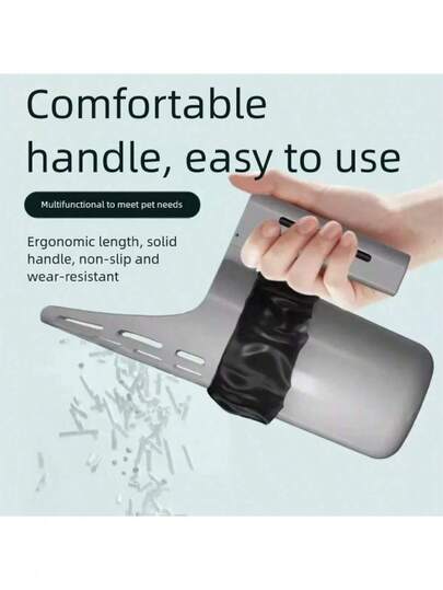 2-In-1 Cat Litter Scoop And Trash Bin Set With Integrated Bag Dispenser – Durable PP Plastic, Efficient Sifting Design, Includes 1 Rolls Of Waste Bags – All-In-One Litter Box Cleaning Tool For Easy Waste Disposal – Self Cleaning Cat Litter Box Shovel Kitten Toilet Clean Tools Cat Supplies, Perfect For Cat Owners & Multi-Pet Households