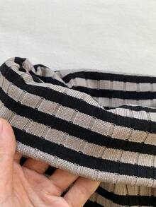 SHEIN EZwear 女士休闲条纹裤 - 彩色 - 查看 5