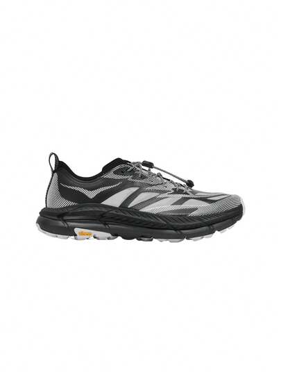 Hoka Mafate Speed 4 Lite Vibram Men's Athletic Casual Shoes Black / Gray 1168971-BWHT