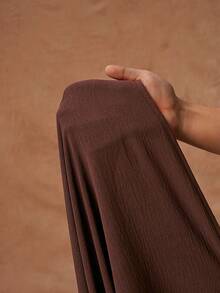 Zivah 2026 Spring/Summer New Arrival One Shoulder Twist Waist Woven Detailing Real Pockets A-Line Dress - Mocha Brown - View 10