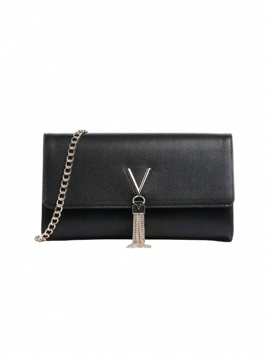 Valentino Clutch Divina Women Handbag Black - Black/Gold - 查看 1