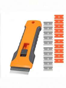 多功能胶水去除刮刀工具套装，适用于手机屏幕保护膜安装、汽车贴纸去除和家居清洁，DIY维修套装