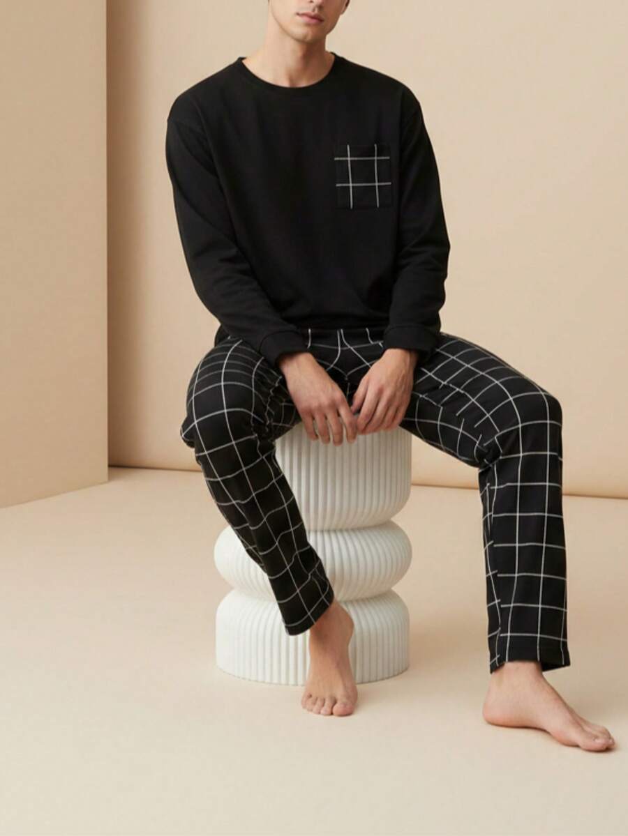 Men Loungewear Onepieces - Black - View 1