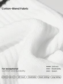 GLOWMODE X Harry Potter 2-Pack Soft Comfy Jacquard Embroidered Anti-Chafing Cotton Blend Crew Socks & Ankle Socks Set Daily Casual - White - View 4