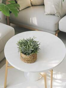 SHEIN 1 件 3 件装人造藤条编织小盆栽 PE 聚酯纤维适用于桌面派对厨房花园装饰圣诞节节日礼物