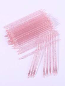 20/50/100/200/300/500 片装角质层推棒指甲清洁器美甲工具美甲用品，适用于专业沙龙、家庭DIY、卸甲、美甲贴片等，返校必备美甲套装工具 - 粉色 - 查看 5