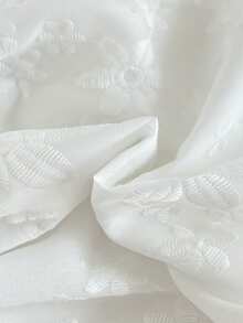 SHEIN Vintaside Kids 女婴梦幻网纱无袖连衣裙，杏色，简约风格，适合节日、优雅外出和温馨居家时光，春夏款 - 白色 - 查看 7