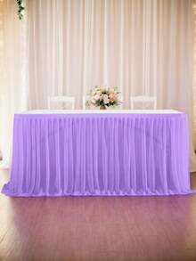 2 chiếc khăn trải bàn voan ngọc trai 4,35m, váy phủ bàn ký tên đám cưới, thích hợp cho đám cưới, trang trí bàn bánh sinh nhật, tiệc cô dâu, trang trí nhà cửa, trang trí đám cưới, đồ dùng đám cưới, trang trí Giáng sinh, trang trí bàn tiệc ngày lễ. - Nhiều màu - Xem 9