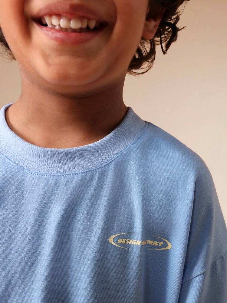 Oversized T-Shirt With Back Print Design