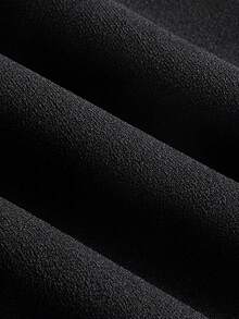 SHEIN MOD Solid Flare Leg Pants - Black - View 4