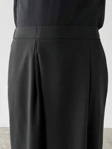 HUEFORM Men's Simple Commuter Business Solid Color Folding Pleated Slant Pocket Suit Pants Japanese Pants Black Pants Wide Leg Pants Mens Pants Men Pants Loose Pants Old Money,Daily Leisure, Weekend Trips, Outdoor Activities, Travel Expeditions, Relaxed Work Environments Or Semi-Formal Occasions, Boyfriend/Husband Gift, Anniversary /Birthday Gift Party Summer Vacation Holiday New Years Wedding Valentine's Day Korean Pants Men Men Baggy Wide Pants Flare Pants Mens Flare Pants Men S - Black - View 8