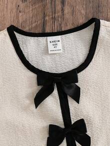 SHEIN LMoss Kids 2件組少女純色無袖上衣與長褲套裝，適合少女 - 卡其色 - 查看 6