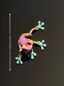 Joivida 1PC 3D Printed Frog Refrigerator Magnet Strong Magnetic Funny Realistic Design Green Frog Shape Creative Weird Unique Home Kitchen Office Decor Cool Gift For Friends Family Birthday Christmas Housewarming Party Decoration Novelty Gadget Hot - Multicolor - View 3