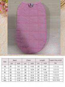 Simple Pet Clothes, Dog Cat Apparel For Teddy & Small Dogs Breeds, Autumn/Winter - Pink - View 9