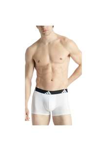 Adidas 3 Pack Men's Sports Underwear - White - View 2