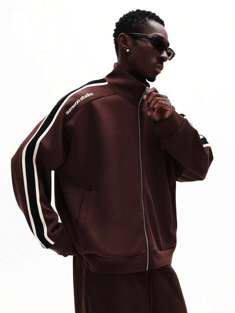 Track Jacket With Side Stripes
