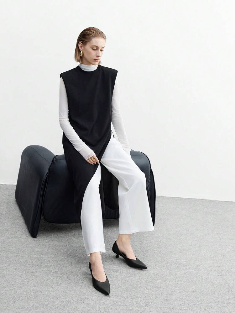 CUCCOO BIZCHIC Women's Pointed Toe Low Heel Classic Simple Basic Commute Work Party Pumps