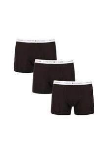 Tommy Hilfiger 3 Pack Men's Trunks - Black/Black/Black - View 1
