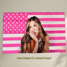 Thảm treo tường in hình cờ Tate McRae Polyester 90g dùng cho ký túc xá đại học, phòng ngủ, phòng khách, trang trí nhà cửa, thảm nghệ thuật đẹp, quà tặng lý tưởng cho ngày lễ - Nhiều màu - Xem 6