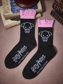 HARRY POTTER X SHEIN Women Crew Socks - Multicolor - View 2