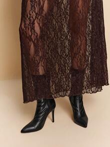 Daringsoles 女士尖头侧拉链设计时尚日常百搭优雅高跟踝靴 - 黑色 - 查看 5